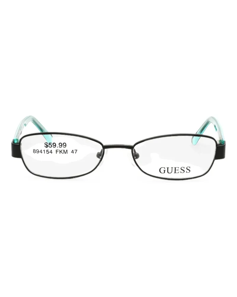 Guess Brille mit eckigem Gestell - Schwarz Schwarz