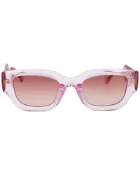 Gucci GG Sonnenbrille mit eckigem Gestell Rosa