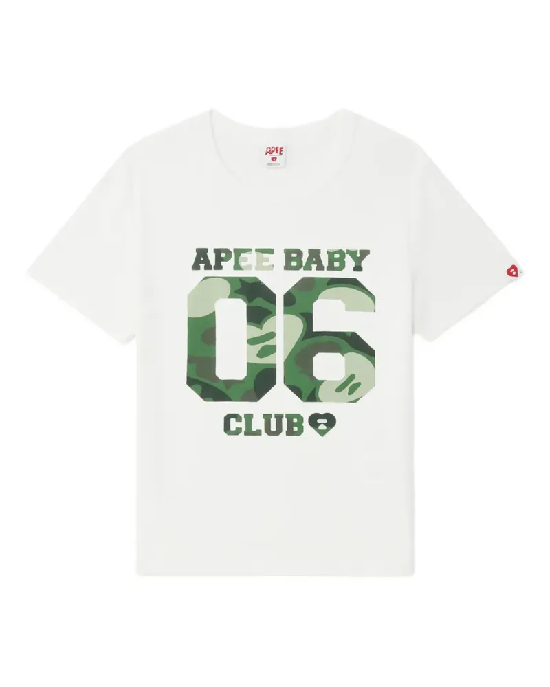 BAPE T-Shirt mit grafischem Print - Weiß Weiß
