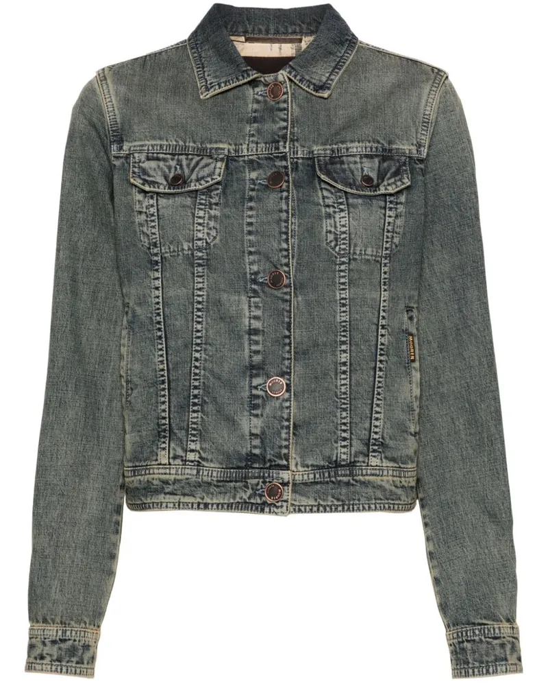 MOORER Ellea Jeansjacke - Blau Blau