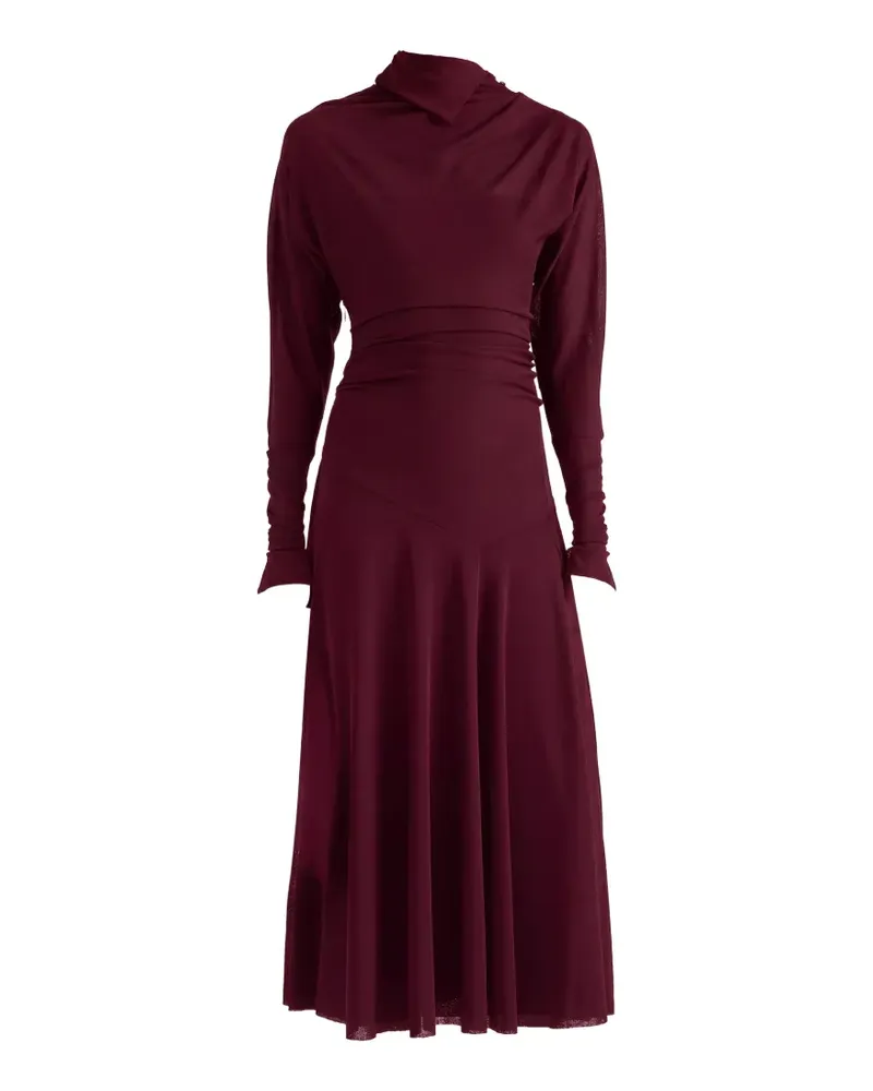 Proenza Schouler Golda dress in textured sheer jersey - Rot Rot