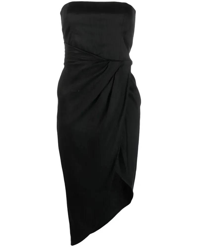 GAUGE81 Asymmetrisch drapiertes Kleid - Schwarz Schwarz