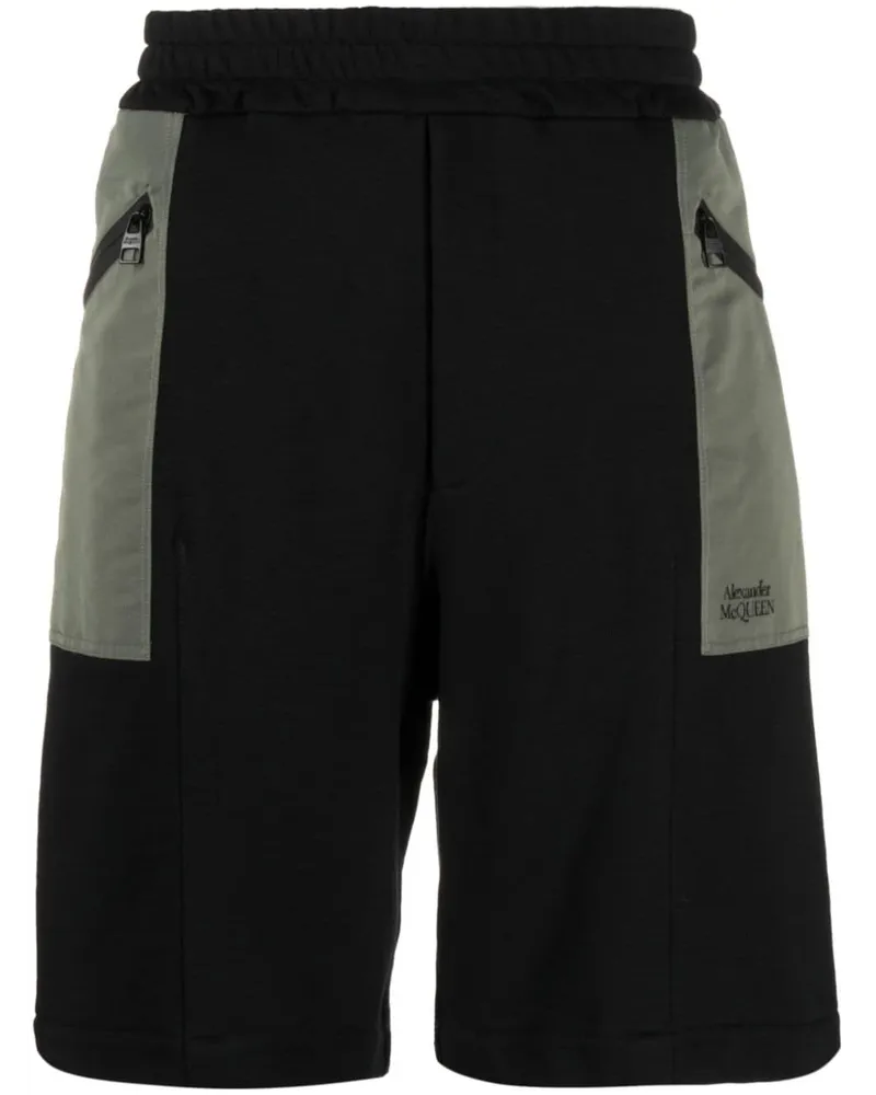 Alexander McQueen Joggingshorts mit elastischem Bund - Schwarz Schwarz