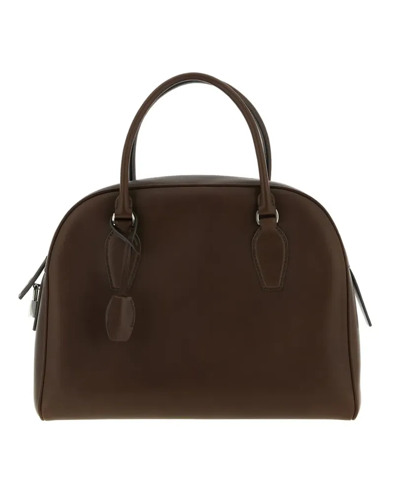 The Row India leather tote bag - Braun Braun