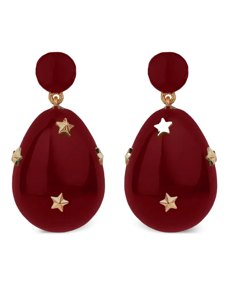 Eshvi Mini Galaxy Hängeohrringe - Rot Rot
