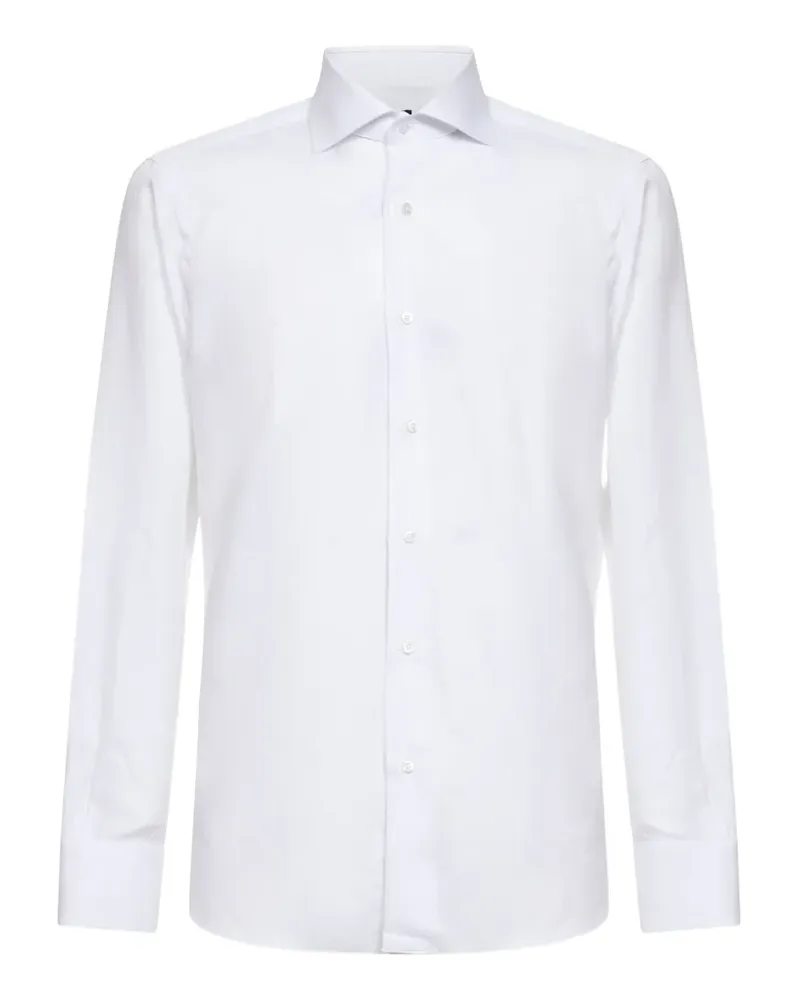 BARBA Geknöpftes Hemd - Weiß Weiß