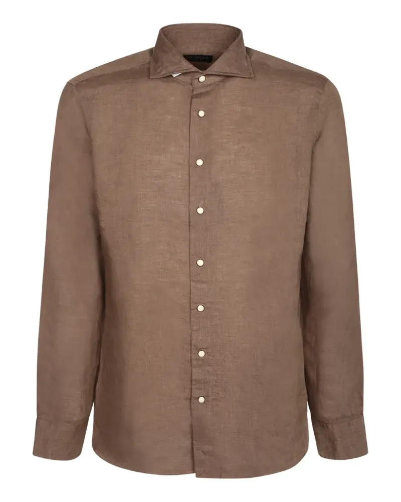 Dell'oglio long-sleeve button-up shirt - Braun Braun
