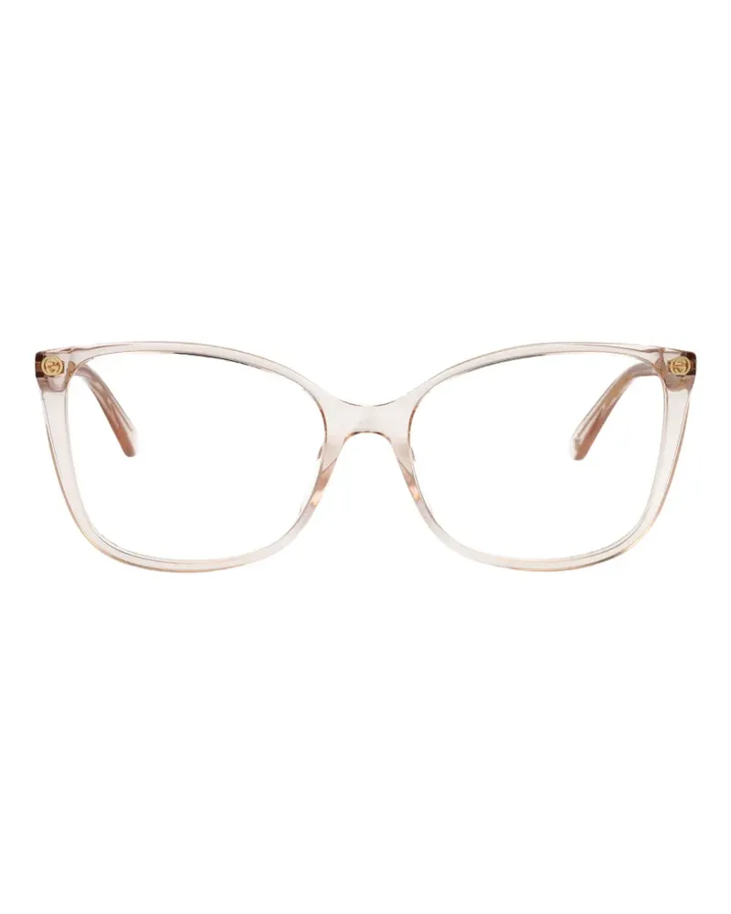 Gucci cat-eye frame glasses - Nude Nude