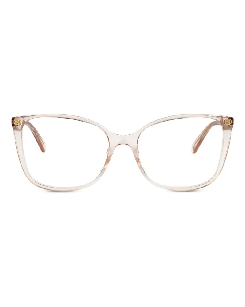 Gucci cat-eye frame glasses - Nude Nude