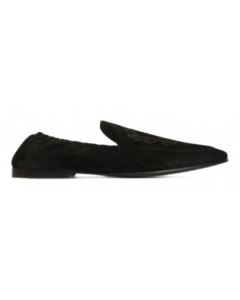 Dolce & Gabbana calfskin slippers - Schwarz Schwarz