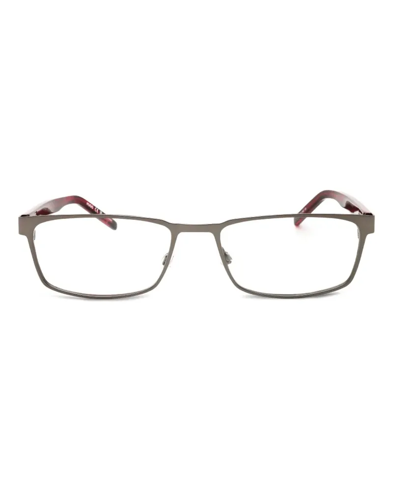 HUGO BOSS Brille mit eckigem Gestell - Silber Silber