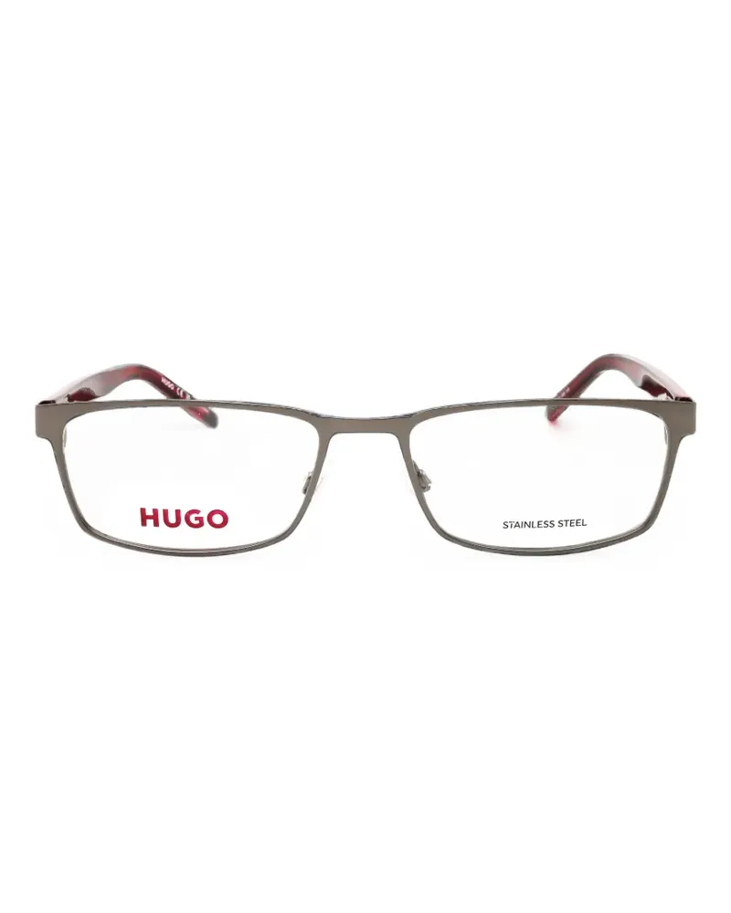 HUGO BOSS rectangle-frame glasses - Silber Silber
