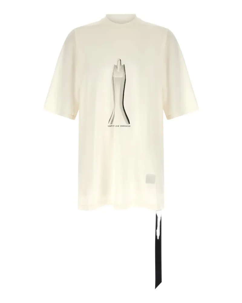 DRKSHDW by Rick Owens Jumbo print T-shirt - Nude Nude