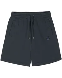 Kitsuné Sportshorts mit Fuchs-Patch Blau