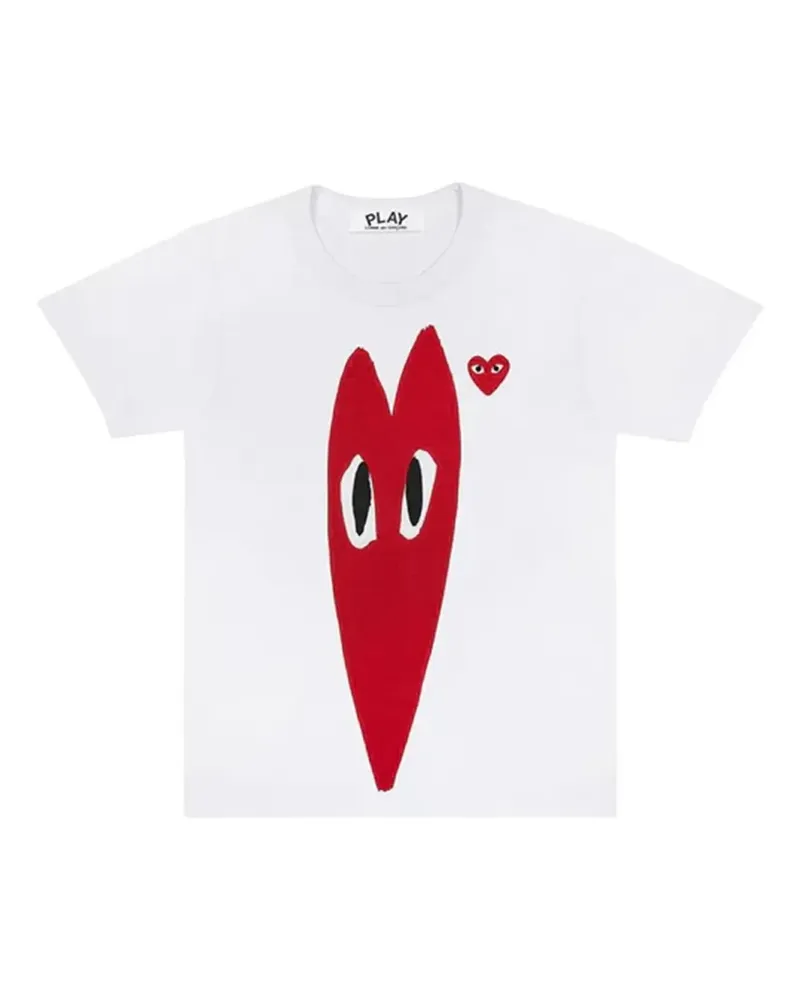 Comme des Garçons heart-eye T-shirt - Weiß Weiß