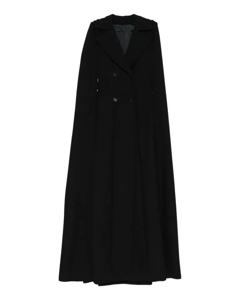 Elie Saab Doppelreihiges Cape - Schwarz Schwarz