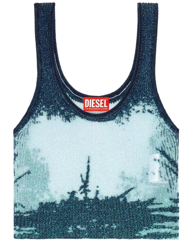 Diesel Deidrina Lurex-Top - Blau Blau