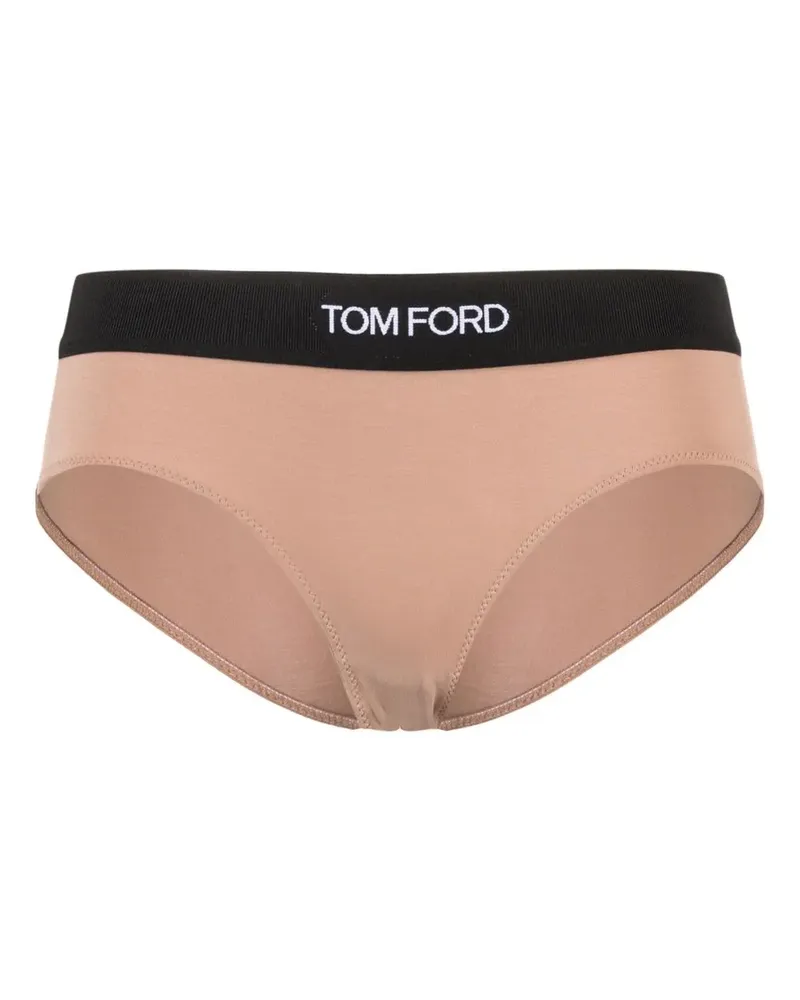 Tom Ford Slip mit Logo-Bund - Nude Nude