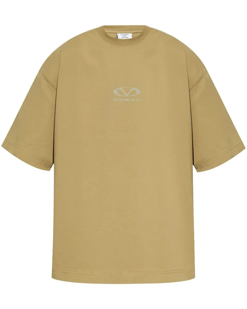 VETEMENTS T-Shirt mit Logo-Print - Nude Nude