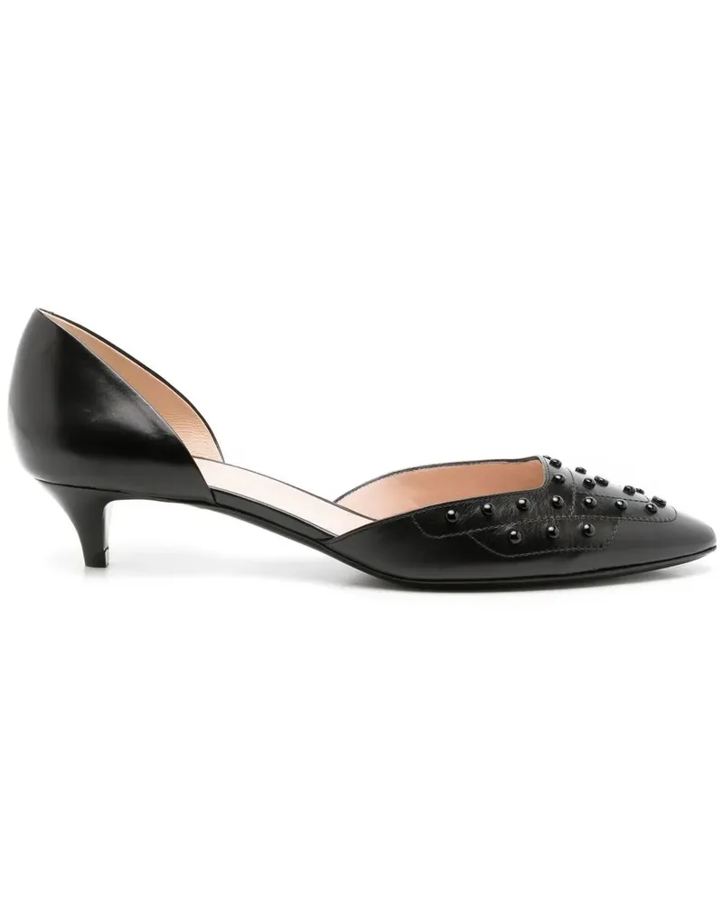 TOD'S Spitze Pumps mit Nieten - Schwarz Schwarz