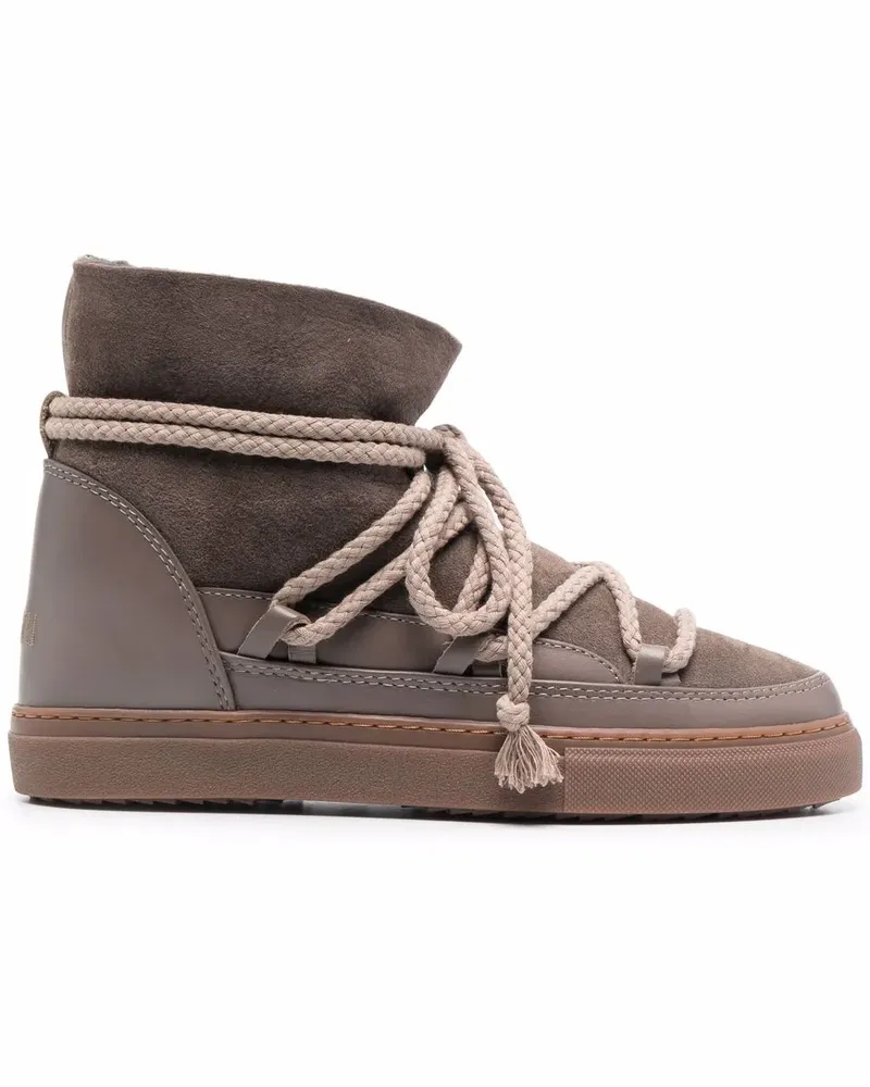 INUIKII Schnürstiefel mit Shearling-Futter - Braun Braun
