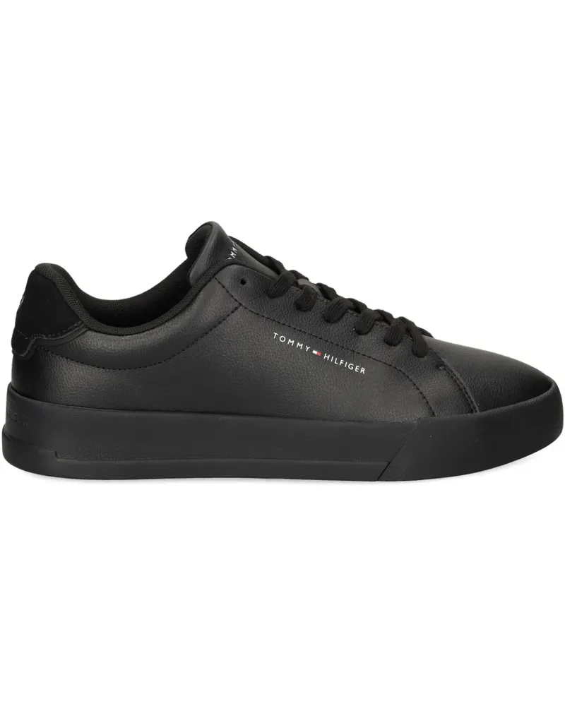 Tommy Hilfiger Sneakers aus Leder - Schwarz Schwarz