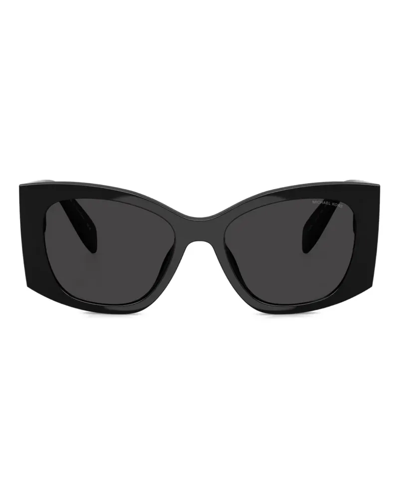 Michael Kors Sonnenbrille mit Logo-Schild - Schwarz Schwarz