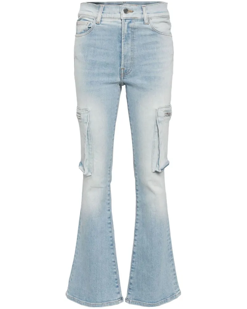 Amiri Ausgestellte Cargo-Jeans Blau