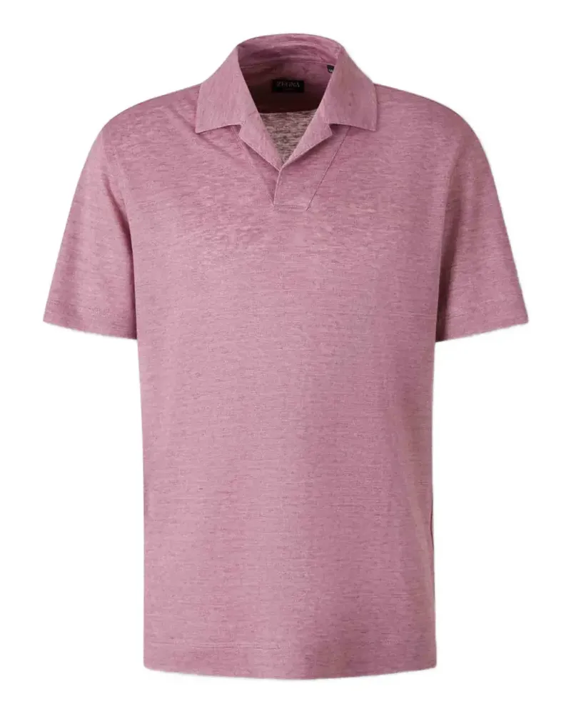 Ermenegildo Zegna short-sleeve polo shirt - Rosa Rosa