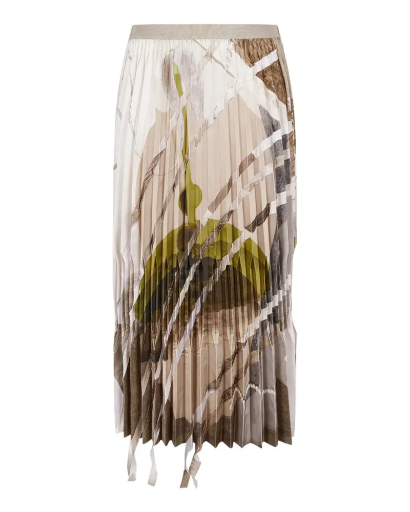 JNBY Midirock mit abstraktem Print - Nude Nude
