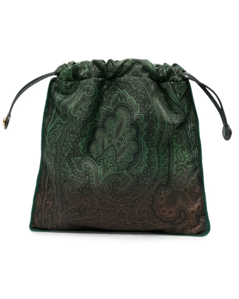 Etro Rucksack mit Kordelzug - Grün Grün