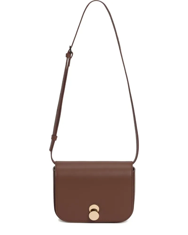 Fabiana Filippi Eclissi Schultertasche mit geschwungener Klappe - Braun Braun