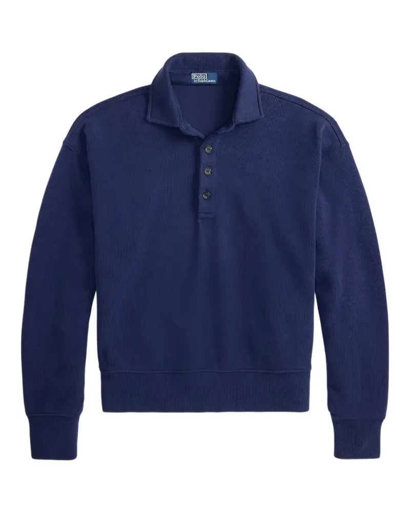 Ralph Lauren relaxed-fit ribbed polo pullover - Blau Blau