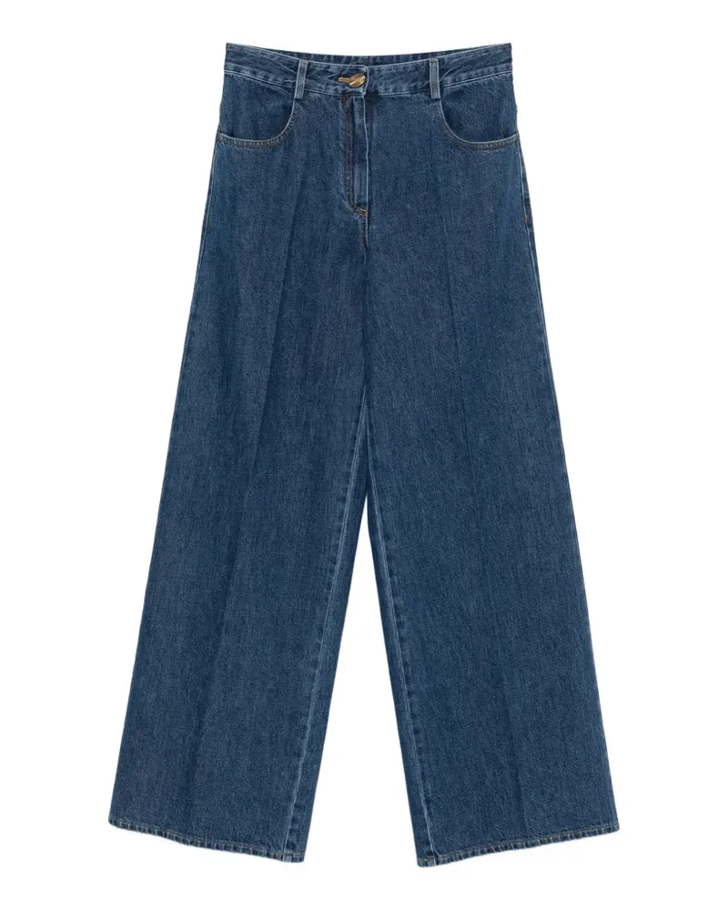 forte_forte Jeans mit Gürtelschlaufen - Blau Blau