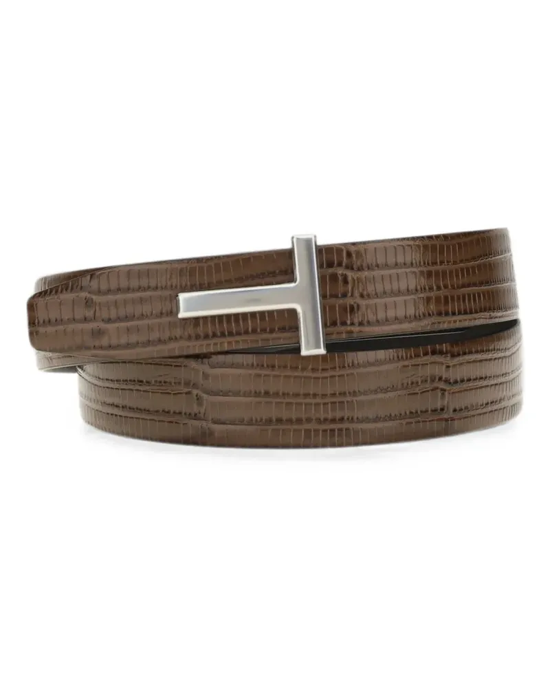 Tom Ford reversible T buckle belt - Braun Braun