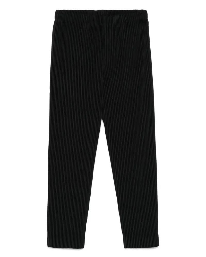 Issey Miyake Plissierte Hose - Schwarz Schwarz
