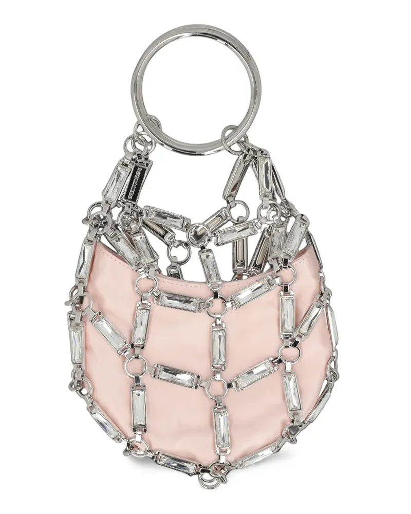 Dsquared2 crystal-embellished ring-handle tote bag - Rosa Rosa