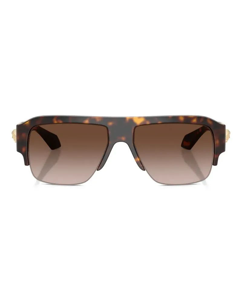 Versace Vance Sonnenbrille in Schildpattoptik mit Medusa - Braun Braun
