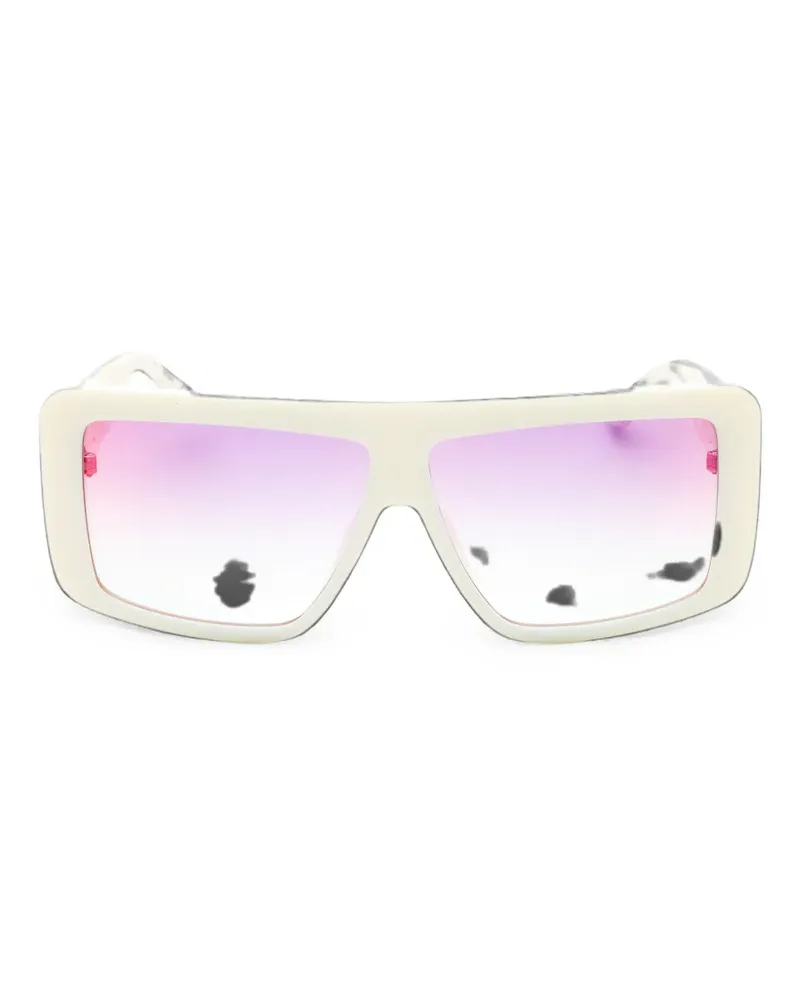 Guess Brille mit eckigem Gestell - Weiß Weiß