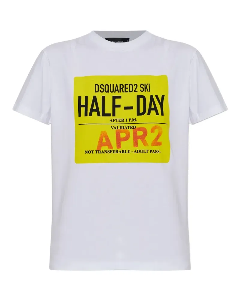Dsquared2 T-Shirt mit grafischem Print - Weiß Weiß