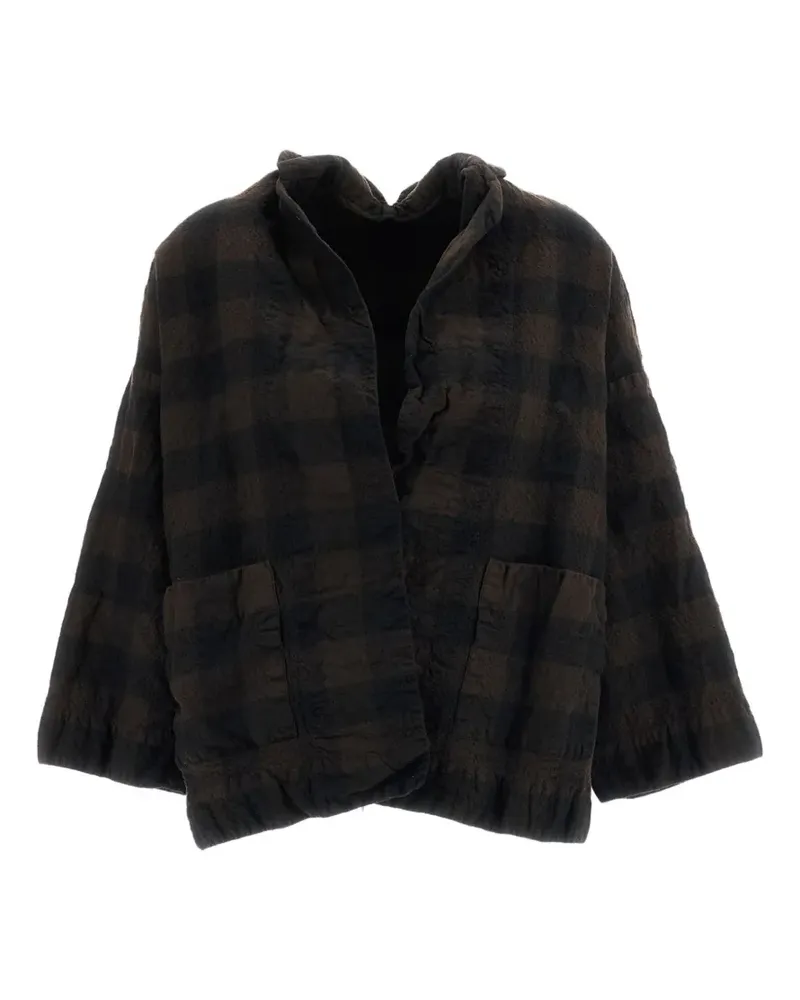 Daniela Gregis Jacke mit Karomuster - Braun Braun