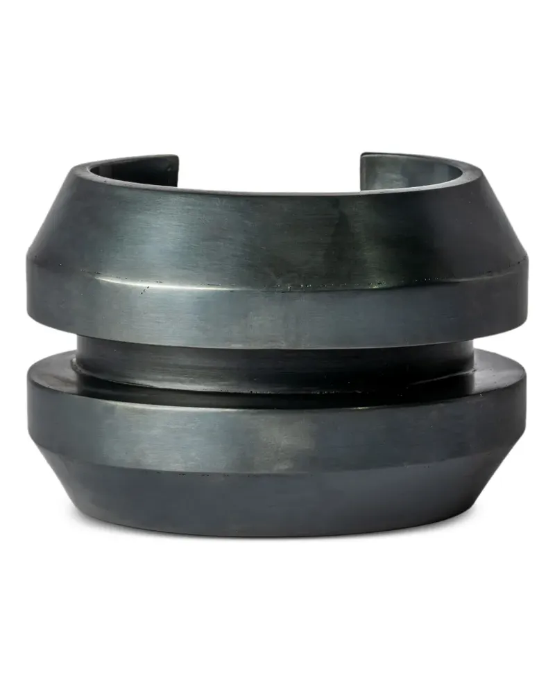 Parts Of Four Crescent Channel Armreif - Grau Grau