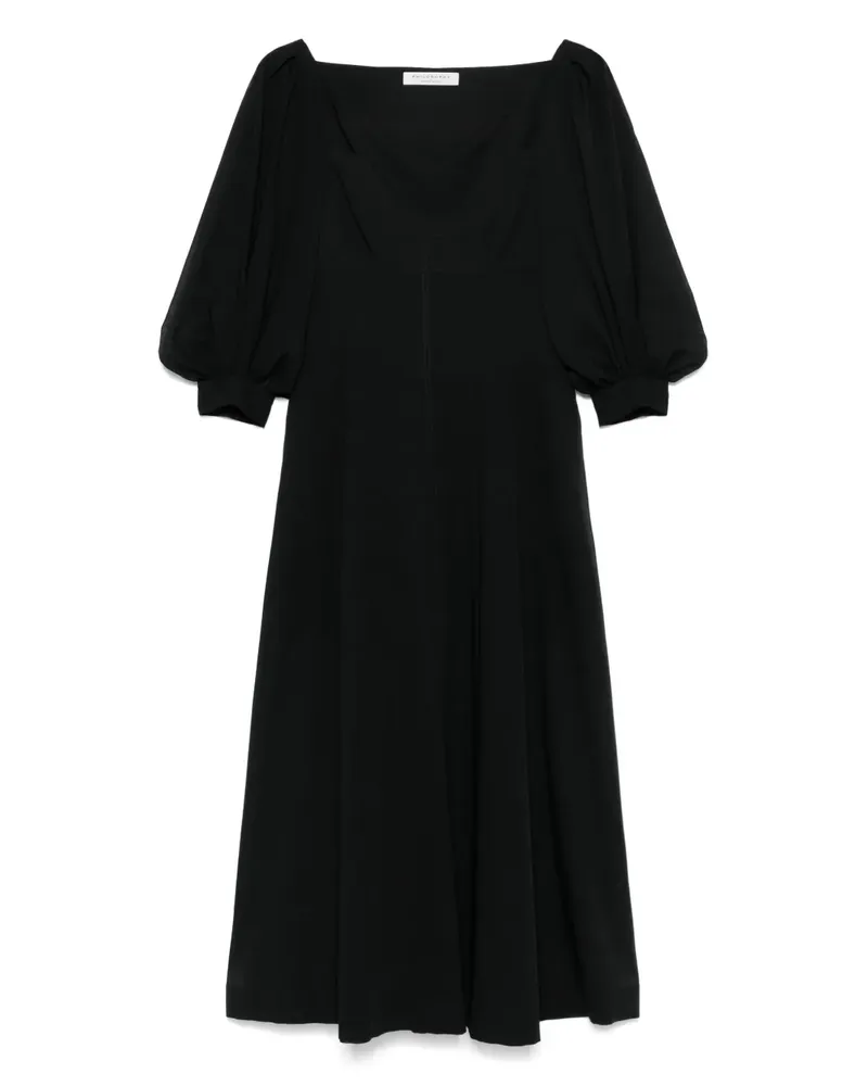 Philosophy Di Lorenzo Serafini Midikleid mit Herzausschnitt - Schwarz Schwarz