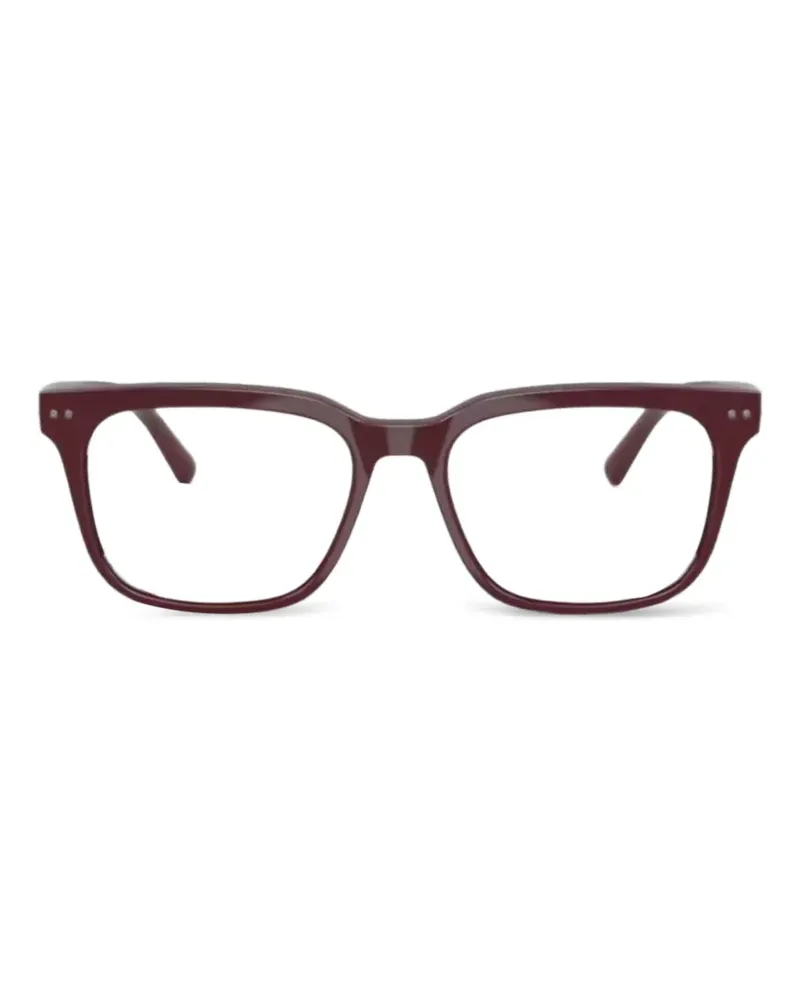 Nuance Brille mit eckigem Gestell - Rot Rot