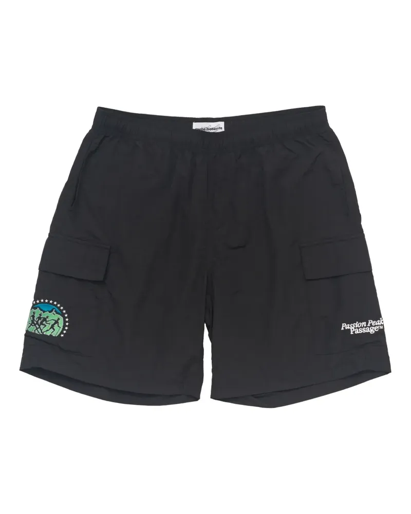 Carne Bollente Joggingshorts mit Logo - Schwarz Schwarz