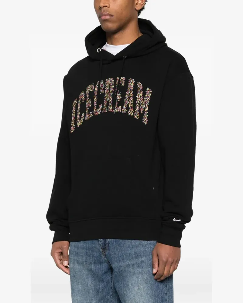 Billionaire Boys Club logo-print cotton hoodie - Schwarz Schwarz