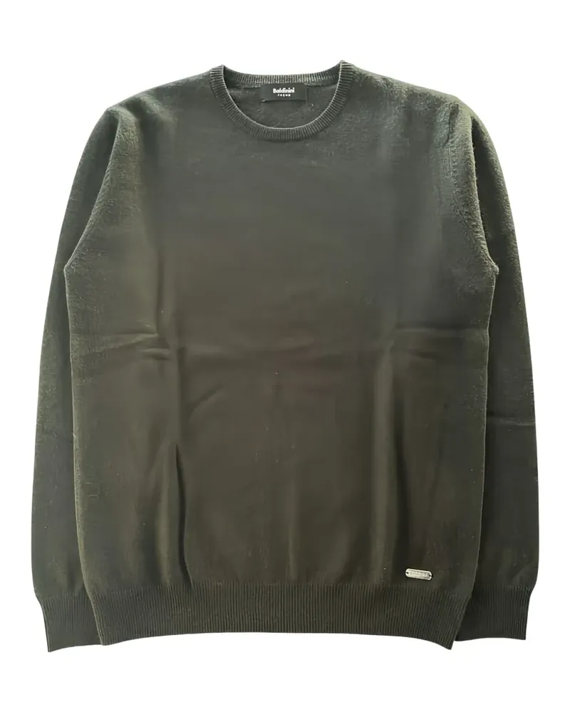 Baldinini Kaschmirpullover mit Logo-Schild - Grün Grün