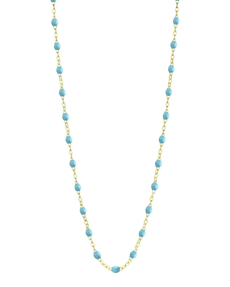 Gigi Clozeau 18kt Gelbgoldhalskette mit Türkis Gold