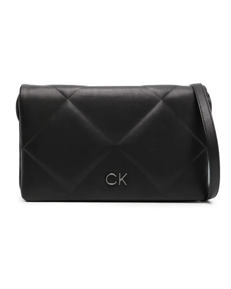 Calvin Klein Umhängetasche mit Logo-Schild - Schwarz Schwarz