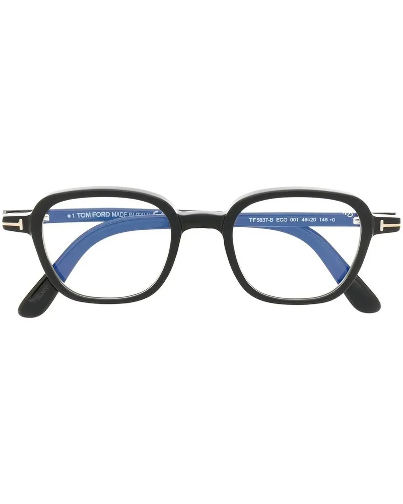 Tom Ford Brille mit eckigem Gestell - Schwarz Schwarz
